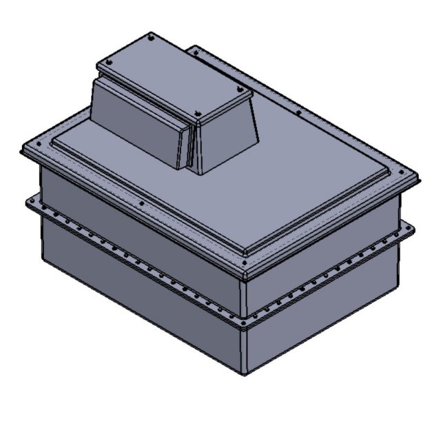 680 Litre Type AB Air Gap GRP Water Tank - Two Piece Insulated, Cat 5