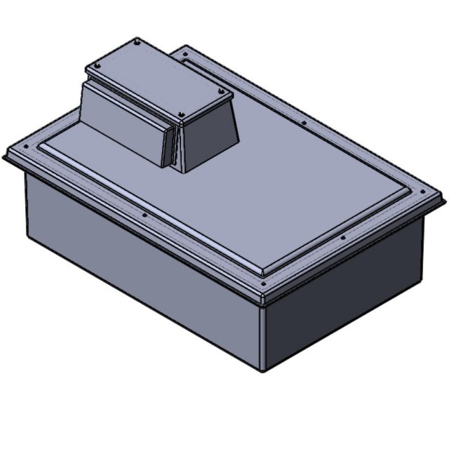 750 Litre Type AB Air Gap GRP Water Tank, Insulated, Cat 5