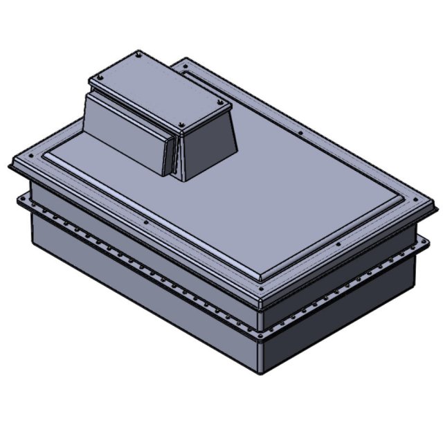 750 Litre Type AB Air Gap GRP Water Tank - Two Piece Insulated, Cat 5