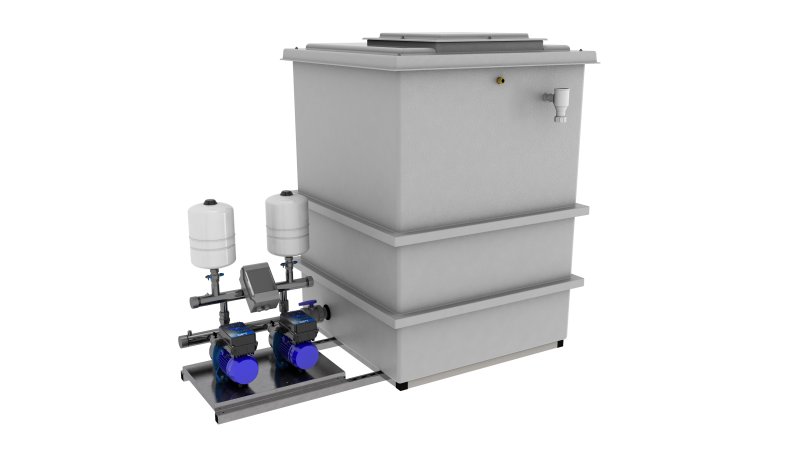 Direct Pumps & Tanks AquaForce 1501 Litre Booster Package