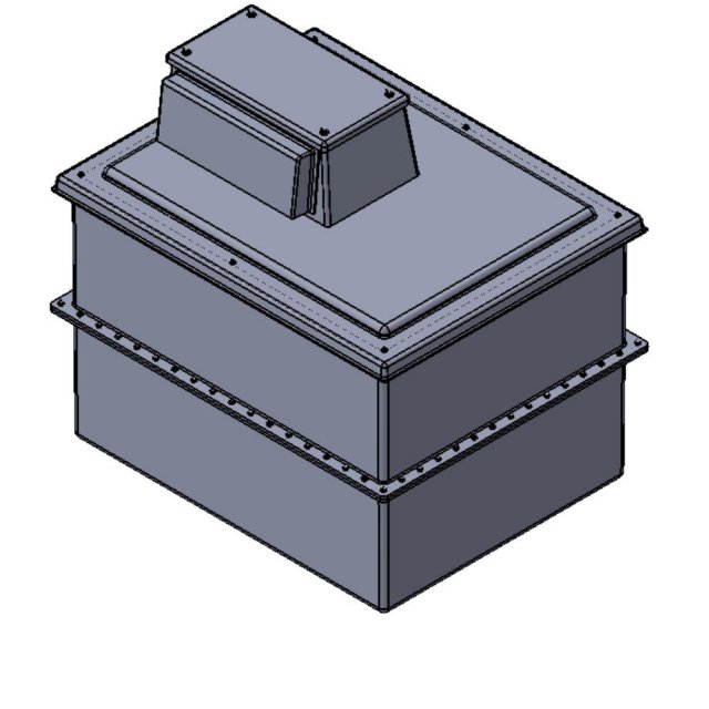 909 Litre Type AB Air Gap GRP Break Tank - Two Piece Insulated, Cat 5