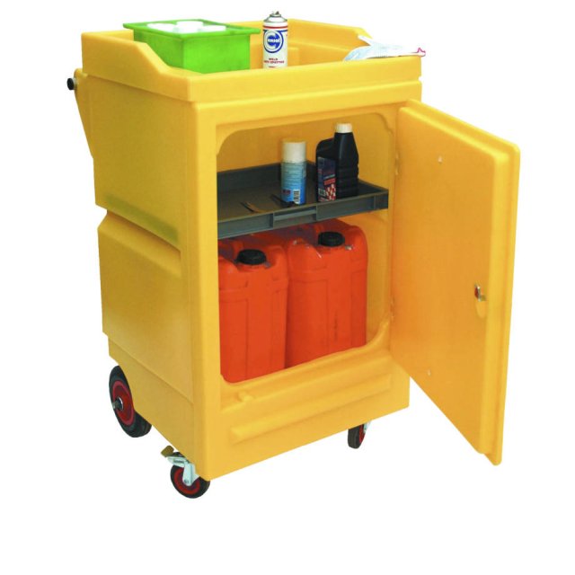 Portable Workstation with Lockable Door