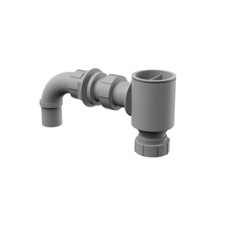 1 1/2' Screened Overflow Extended, 42mm