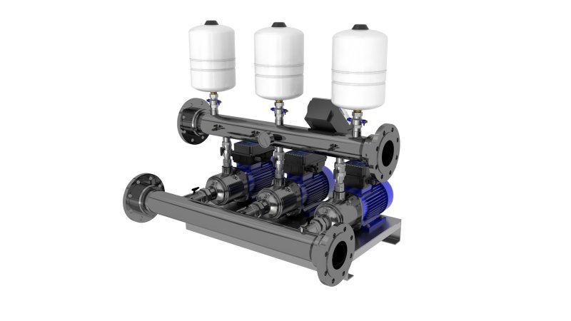 Direct Pumps & Tanks Triple Variable Speed Booster Set MX18-5 900L/Min @ 4.0bar