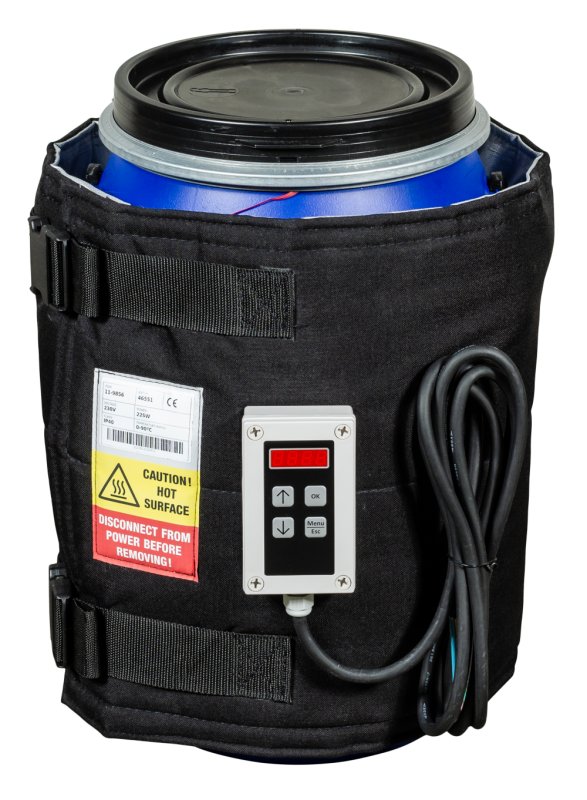 Drum Heating Jacket 0-90ºC Digital for 25 - 30 L drum