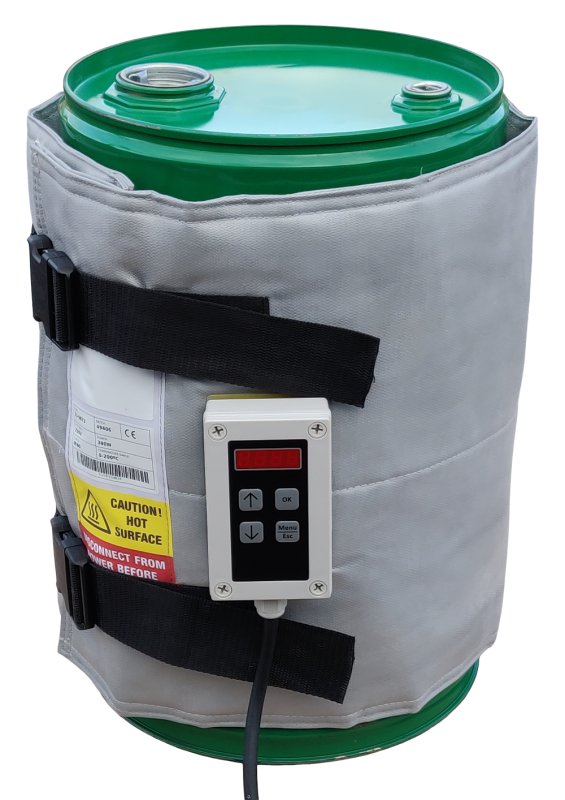 11-9872 Drum Heating Jacket 0-200ºC (high temperature) Digital for 25-30L