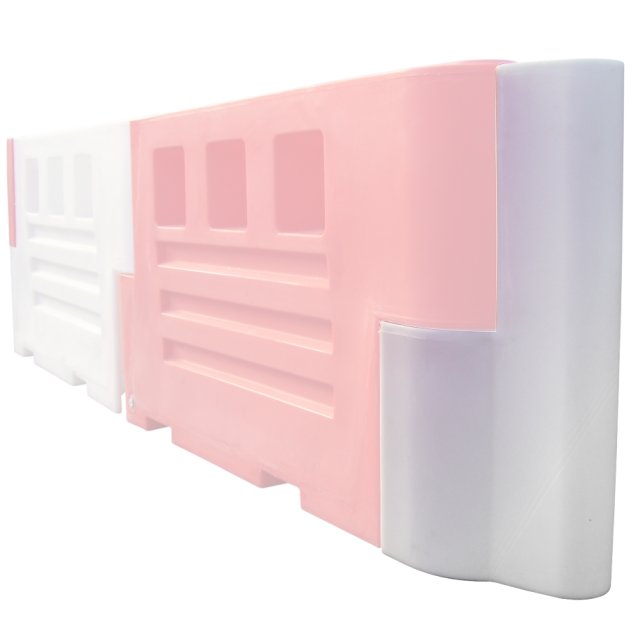Heavy Duty Road Barrier End Stop-White