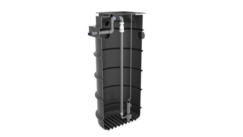 TD Mini Single Sewage Pump station, 1900 litre tank