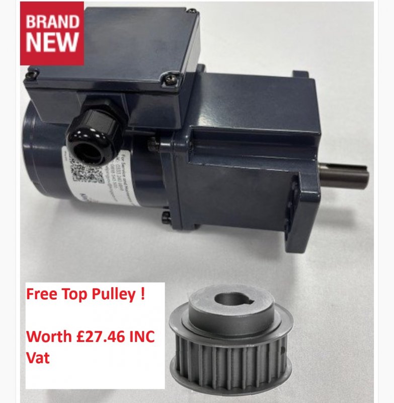 Kingspan Parts Kingspan BA/BB Biodisc Motor, FREE TOP PULLEY*(*worth £22.88 ex VAT) & Free delivery