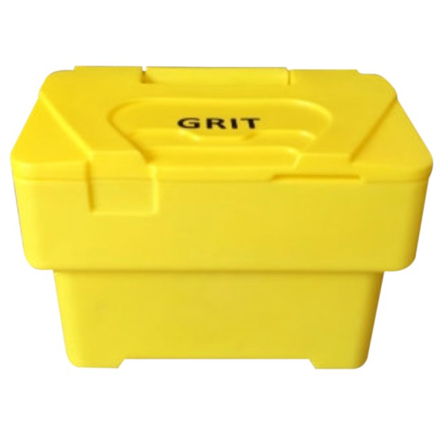 115 Litre Plastic Grit Bin, Stackable, Yellow