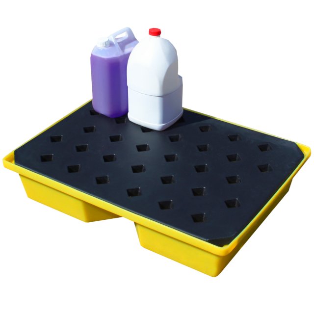 Spill drip tray with grate, 43 Litre