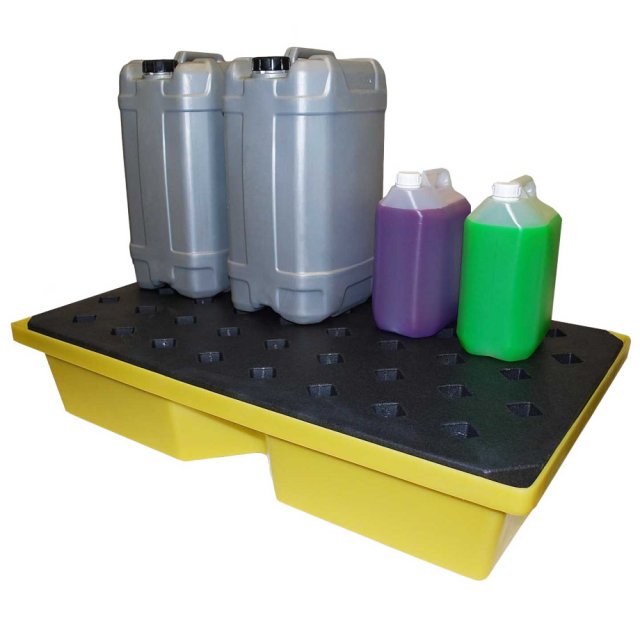 Spill drip tray with grate, 63 Litre