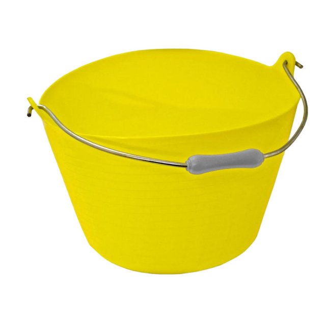 22 Litre Tuff Bucket, Yellow