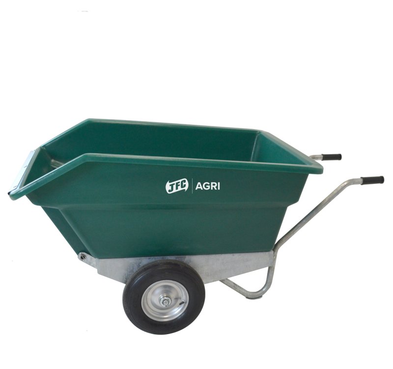 400 Litre Tipping Wheelbarrow Green