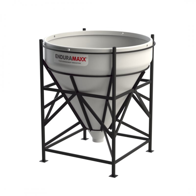 Enduramaxx 2000 Litre Cone Tank Open Top with 60° base