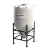 1600L Cone Tank Natural with Frame