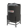 Enduramaxx 2700 Litre Cone Tank black with 30° base with frame