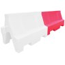 Pack (2) 1 Metre Euro Safety Barriers, one red, one white barrier