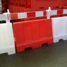 Pack (2) 1 metre Evo Road Traffic Safety Barriers, one Red, one White