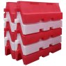 Pack (2) 2 Metre Euro Safety Barriers, one red, one white