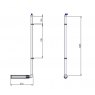 PIPE DIFFUSER 65mm x 400mm - dimensions