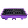 4 Drum Spill Pallet, Low Profile, Purple