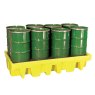 8 Drum Spill Pallet with drums