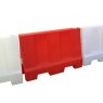 Pack (2) Evo Road Traffic Safety Barriers 1.5 Metre, one Red, one White