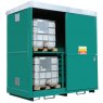 4 IBC / 16 Drum Steel Dual Purpose Sliding Door Storage Unit