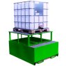 Single IBC Metal Spill Pallet and Dispensing Frame