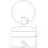 5,600 Litre Water tank, Non-Potable diagram