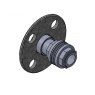 Purewater 3/4' PVC Back-Nut Type Flange Tank Connector