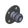 Purewater 1' PVC Back-Nut Type Flanged Tank Connector