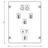 3 Phase Twin Control Panel dims