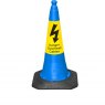 Danger Overhead Cable Traffic Cone, 75cm, 2 Piece