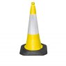 Dominator Traffic cone, 75cm, 2 Piece with Sealbrite Sleeve, Yellow