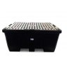 Nestable Single IBC Spill Pallet - Black