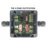 4 Zone Outstation with output relays for LEAKMONITOR