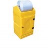 Dispensing Roll Stand Storage Unit with Lockable Door