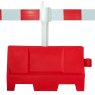 EVO 1 Metre Corner Post and reflective panel for Safety Barrier