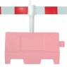 EVO 1 Metre Corner Post and reflective panel for Safety Barrier