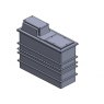 Purewater 1050 Litre Type AB Air Gap GRP Water Tank - Two Piece Insulated, Cat 5