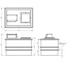 1500 Litre Type AB Air Gap GRP Break Tank - Two Piece Insulated, Cat 5