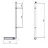 PIPE DIFFUSER 65mm x 550mm Dimensions