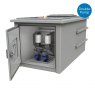 Purewater 500 Litre GRP Pump Enclosure with built in Tank, AG air gap 1000-500