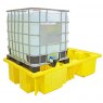 Double IBC Spill Pallet Without Grid - with IBC