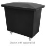200 Litre Plastic Container / Trolley / Truck - Recycled Black