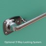 Optional 3 Way locking system
