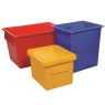 100 Litre Plastic Tapered Tank / Container Lid Black