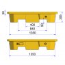 4 Drum Stackable Spill Pallet Dimensions